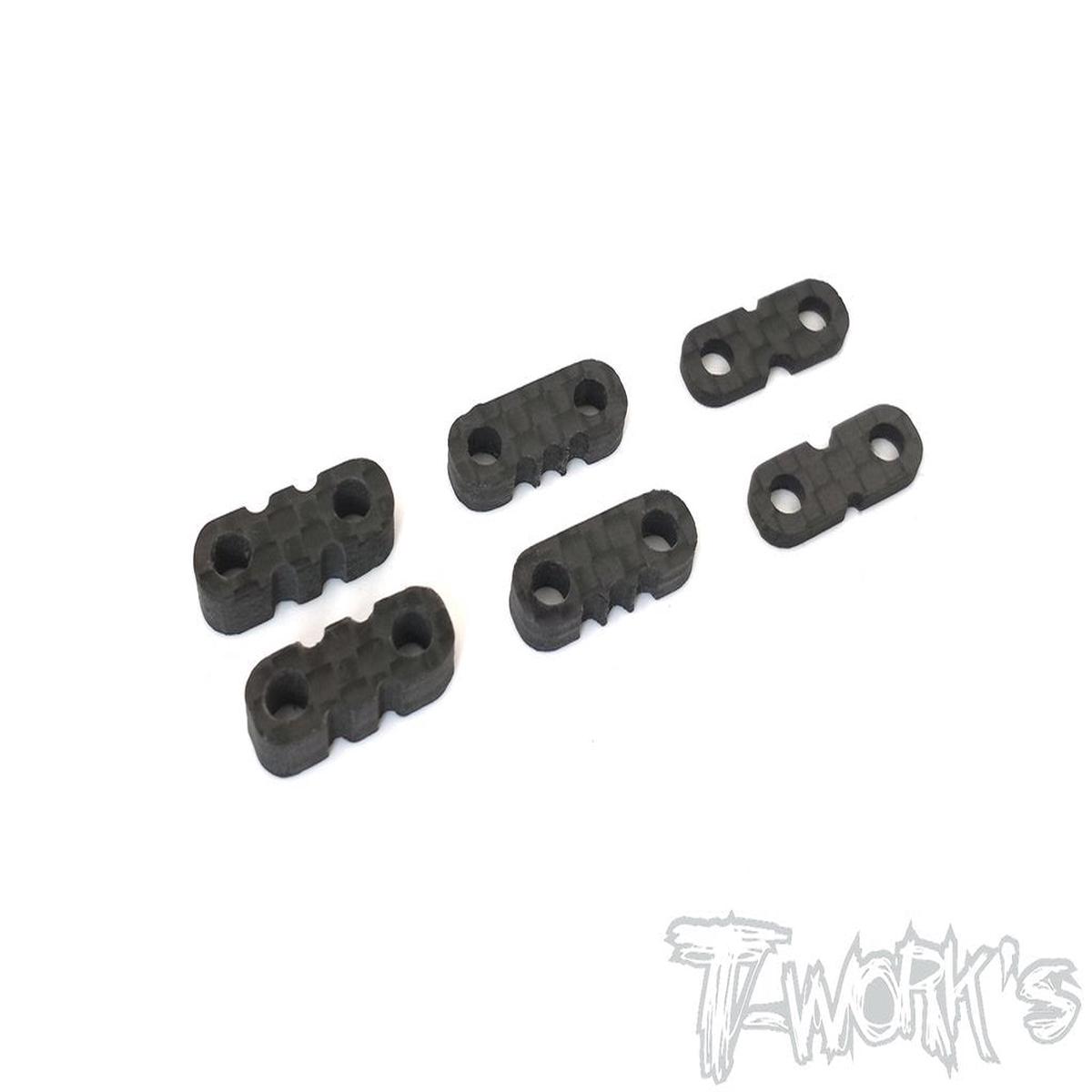 Graphite Servo Mount Spacer Set B( 1.5 , 3.0 , 4mm Each 2pcs. )