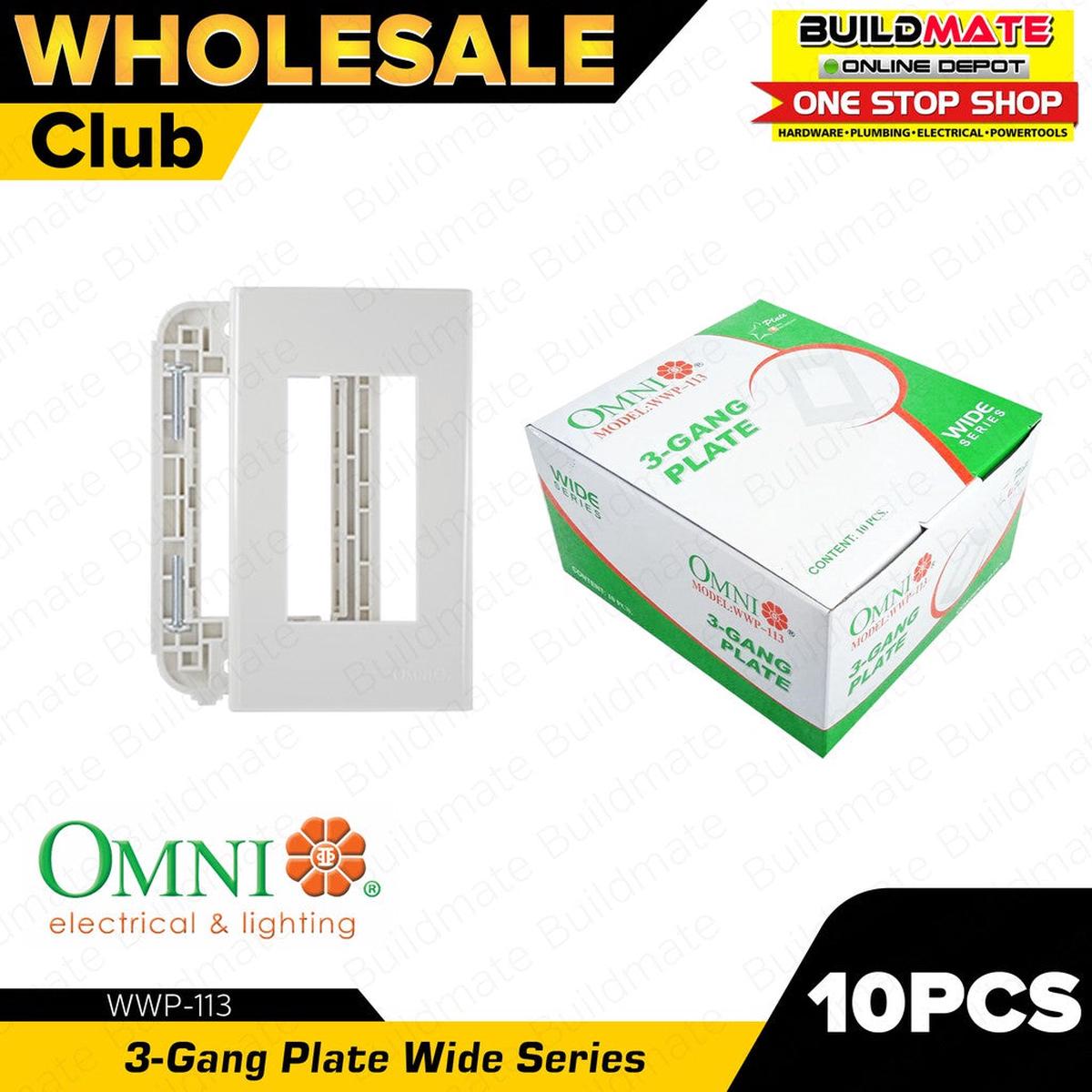 [WHOLESALE] (10PCS) OMNI 3 Gang Plate WWP-113 WIDE SERIES BUILDMATE