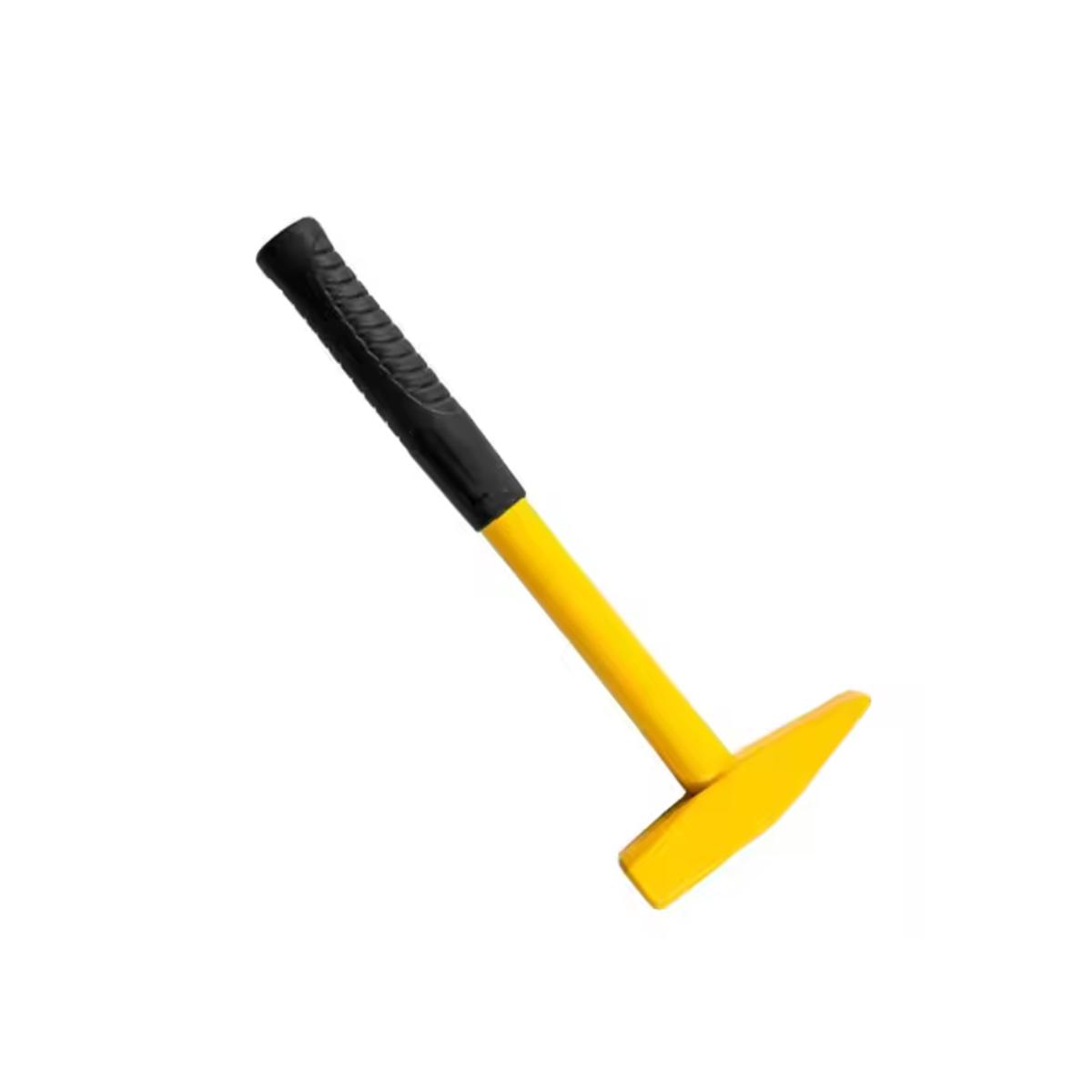 1 kg yellow iron handle hammer
