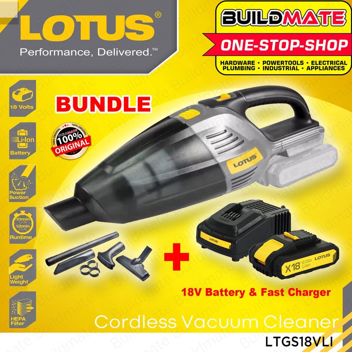 [BUNDLE] LOTUS X-LINE Cordless Vacuum Cleaner 18V LTGS18VLI + LTFC1800 + LTBP18G-2 BUILDMATE LCPT