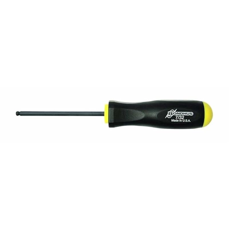 Bondhus 10611 7/32" x 4.2" Ball End Hex Screwdriver, 2 Piece