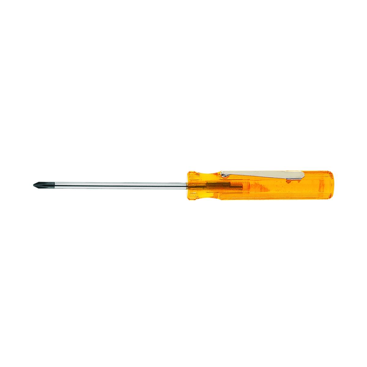 Klein Tools, P12, Screwdriver, #0 Phillips, Round-Shank, 5 in, Steel