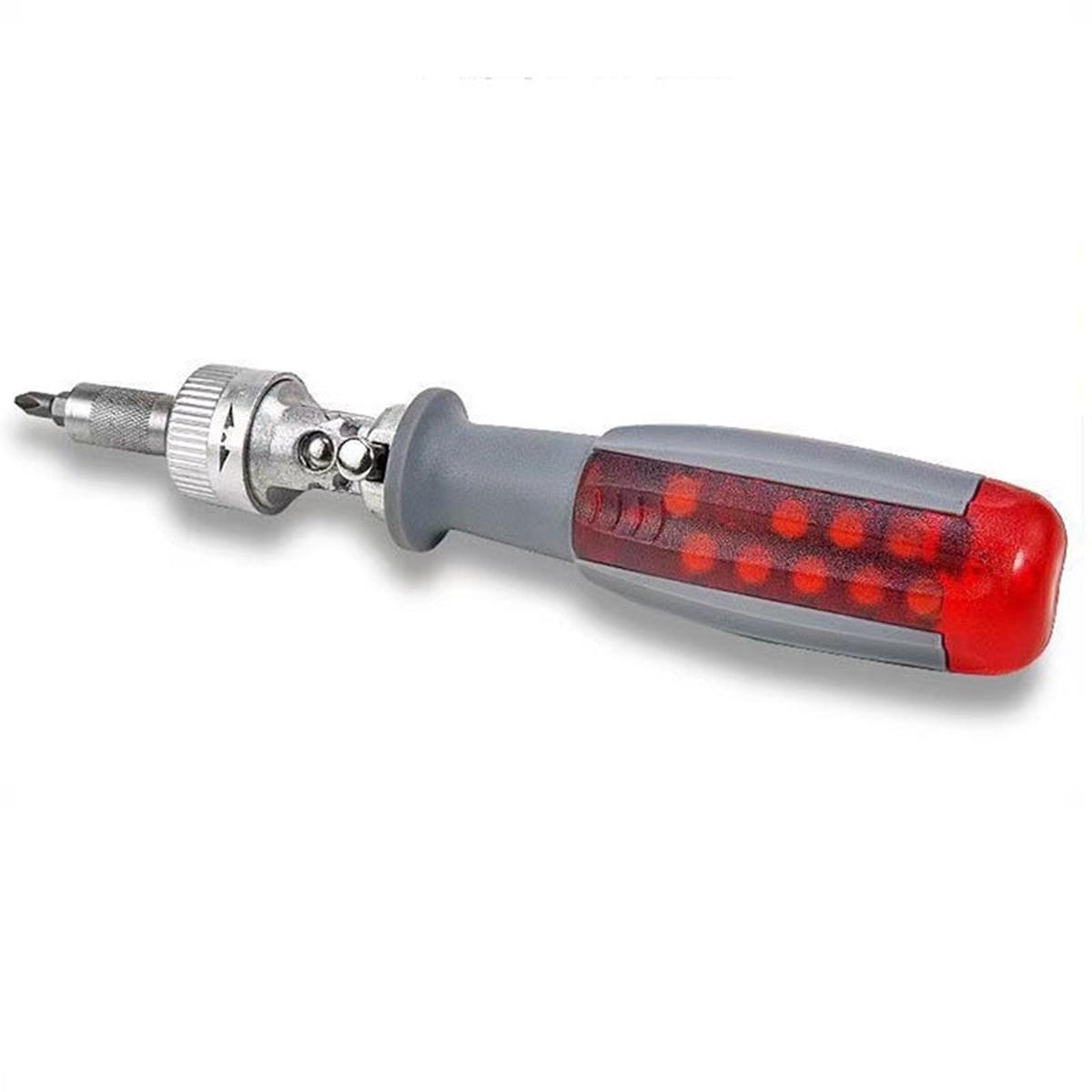 11 in 1 Screwdriver Set,Magnetic Ratchet Screwdriver with 180, Two-Way Ratchet Screwdriver with Flat, Tri-Point, Torx