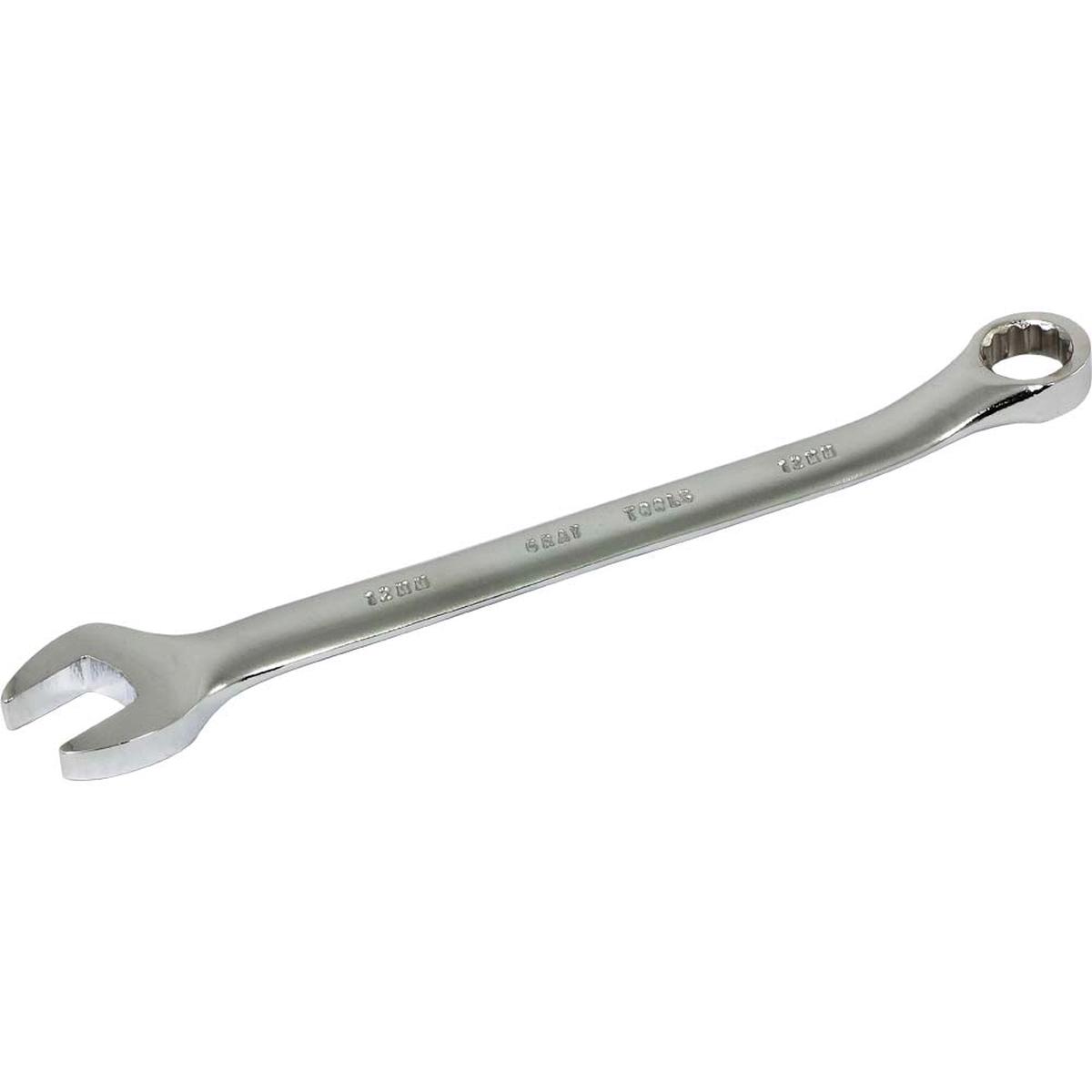 Wrench - Gray Tools 12mm 12 Point Metric Combination Wrench 15 Offset, MEB12
