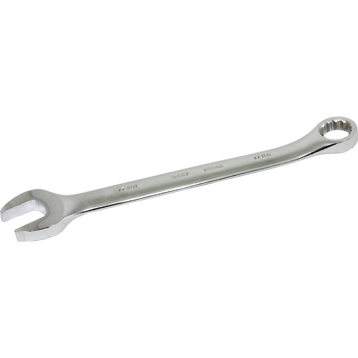 Wrench - Gray Tools 17mm 12 Point Metric Combination Wrench 15 Offset, MEB17
