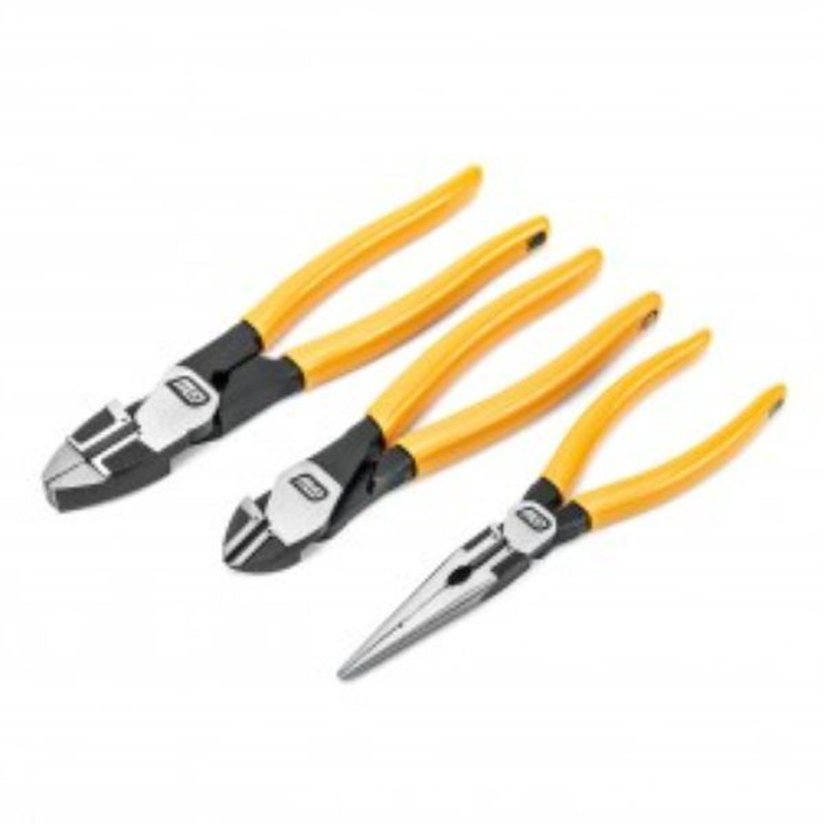 3 Pc Dipped Mixed Plier Set