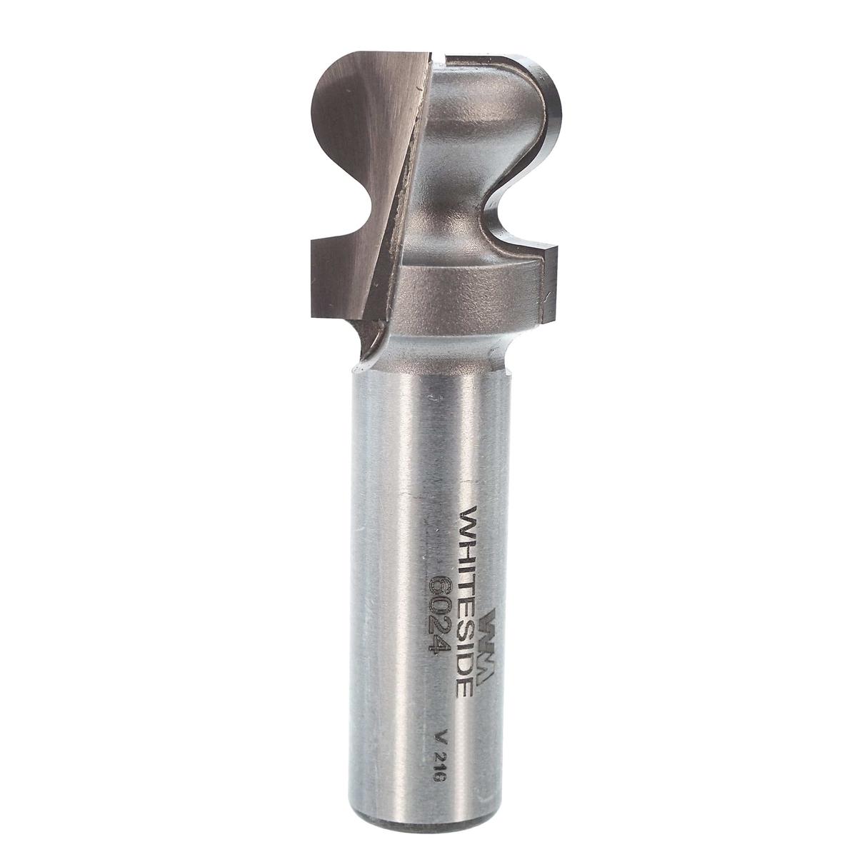 6024 European Style Drawer Pull Router Bit 3/16  R X 3/4  D X 7/8  CL X 2-3/8  OL