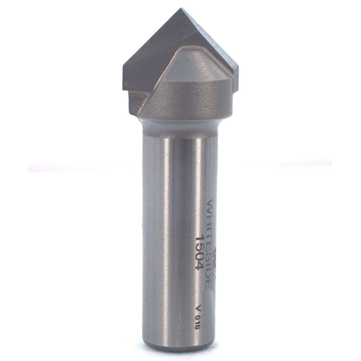  1504 90 Degree V-Groove Router Bit, 3/4 CD, 3/8 PL, 1/2 SH, 2-1/4OL