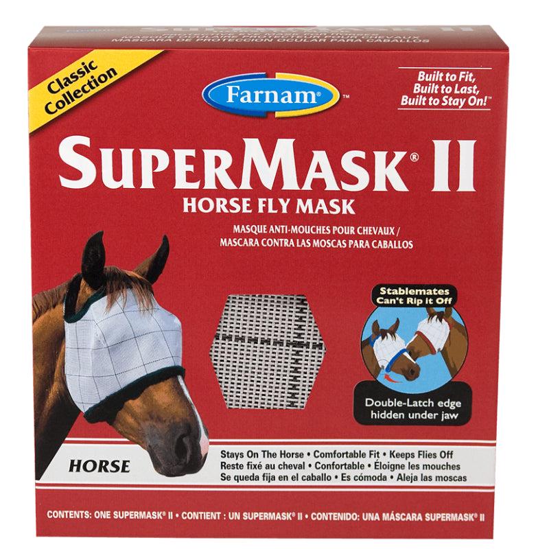 Farnam 100504650 SuperMask II Classic Collection Horse Fly Mask, Tri-Color