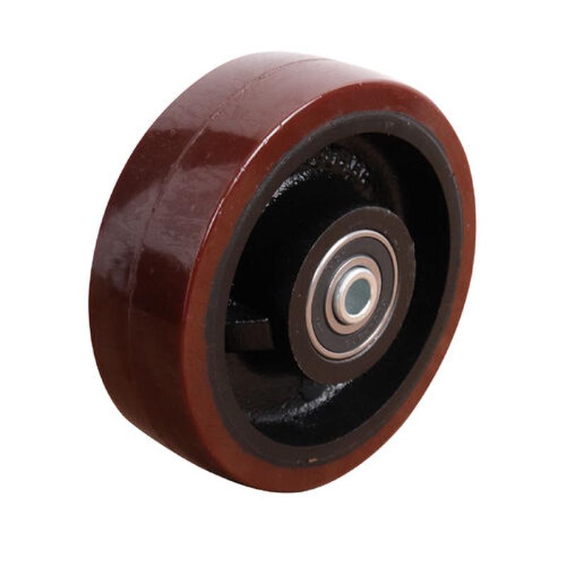 Easyroll Red Urethane On Cast Iron Wheel